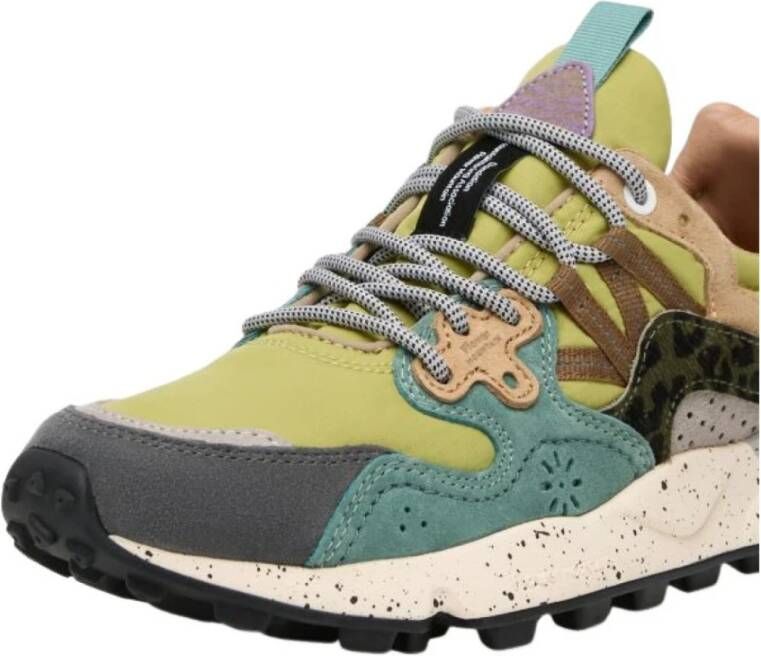 Flower Mountain Lichtgroene Technische Stoffen Sneakers