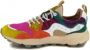 Flower Mountain Multicolor Leren Sneakers Multicolor Dames - Thumbnail 4