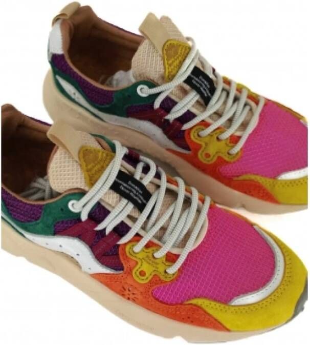 Flower Mountain Multicolor Leren Sneakers Multicolor Dames