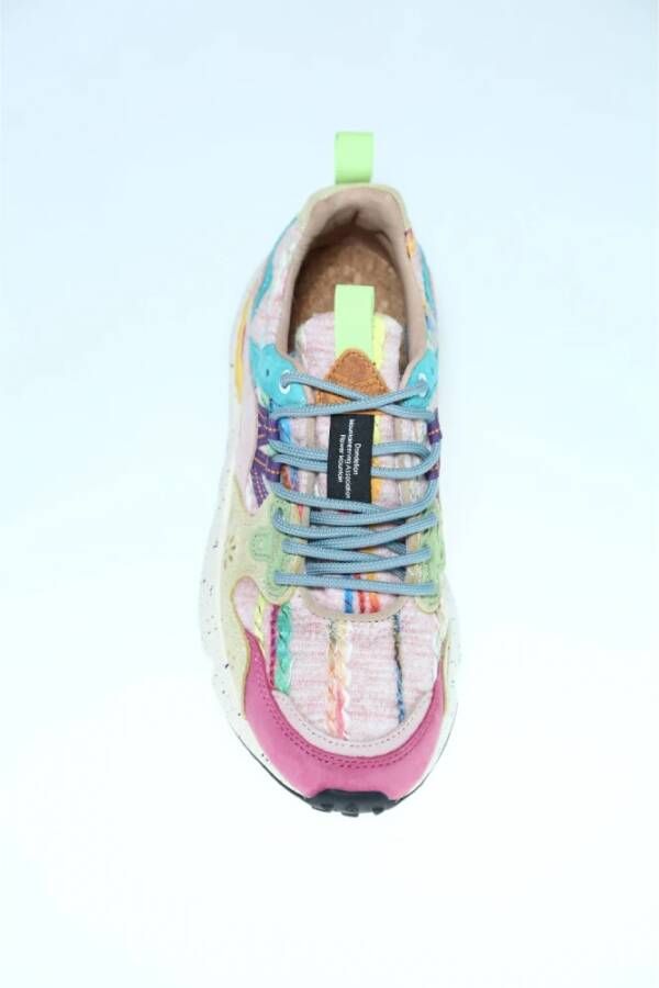Flower Mountain Multicolor Suède Sneaker met Trekking Veters