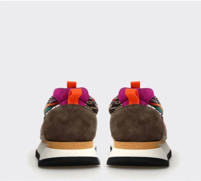 Flower Mountain Multicolor Suède Wollen Gebreide Sneakers Multicolor Heren