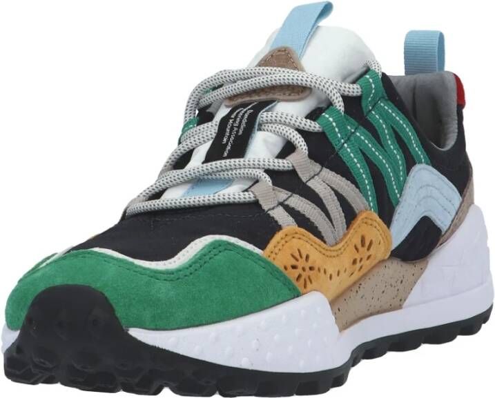 Flower Mountain Nylon Suede Washi Sneaker Multicolor Heren