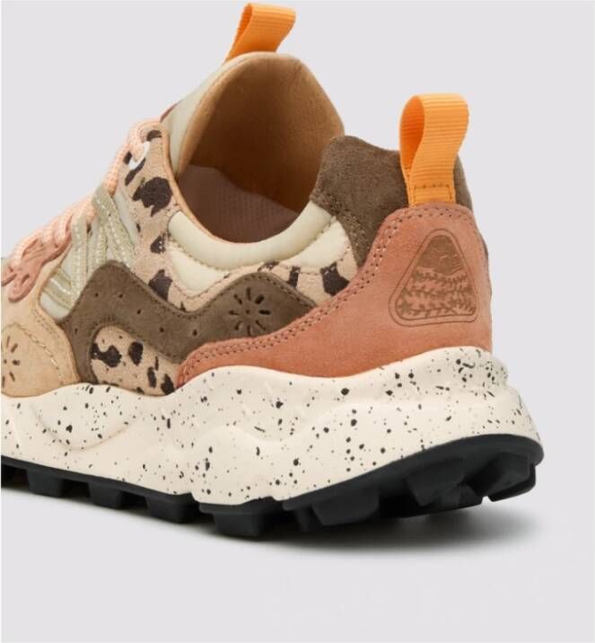 Flower Mountain Outdoor sneaker met dierenprint details Multicolor Dames