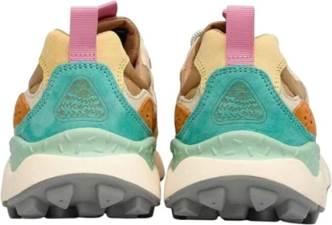 Flower Mountain Outdoor sneaker met suède inzetstukken