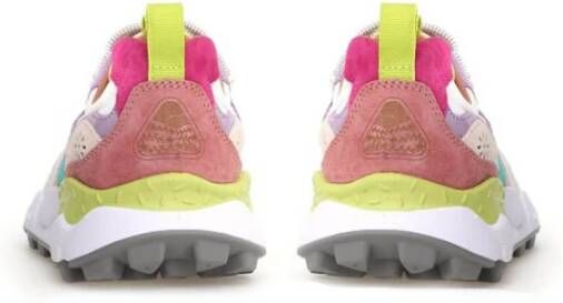 Flower Mountain Outdoor Sneakers met Suède Inzetstukken
