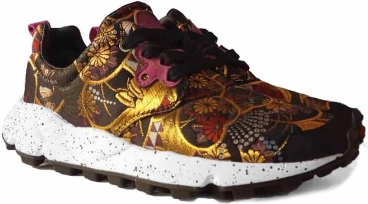 Flower Mountain Outdoor Sneakers met Suede Inzetstukken Multicolor Dames