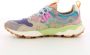 Flower Mountain Paarse Damesschoenen Yamano Multicolor Dames - Thumbnail 4