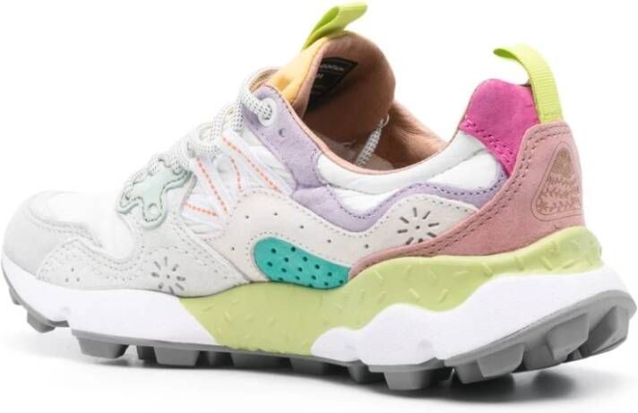 Flower Mountain Paarse en Witte Sneakers voor Vrouwen Multicolor Dames