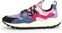 Flower Mountain Paarse en Zwarte Sneakers Roze Dames - Thumbnail 3