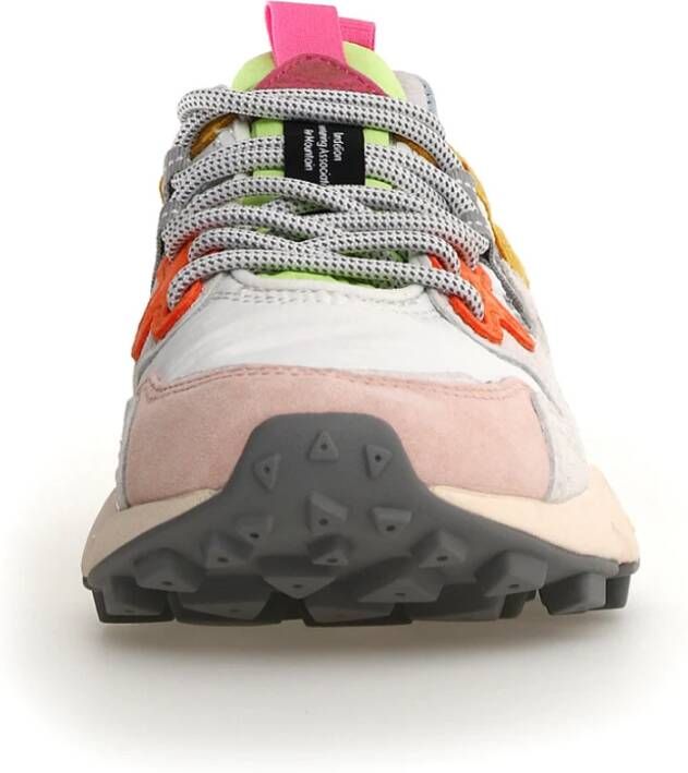 Flower Mountain Roze en witte Suede Sneakers Multicolor Dames