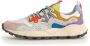 Flower Mountain Suede and technical fabric sneakers Yamano 3 Woman White Dames - Thumbnail 11