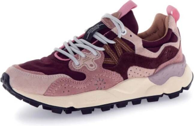 Flower Mountain Roze Sneakers voor Vrouwen Yamano 3