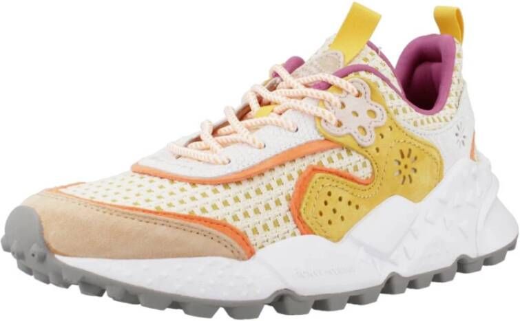 Flower Mountain Stijlvolle Kotetsu Sneakers voor Vrouwen Beige Dames