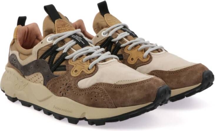 Flower Mountain Sneakers Brown Heren