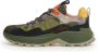 Flower Mountain Suede and technical fabric sneakers Iwano MAN Green Heren - Thumbnail 4