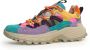 Flower Mountain Suede and technical fabric sneakers Iwano Woman Multicolor Dames - Thumbnail 3