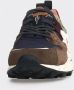 Flower Mountain Yamano 3 MAN Leren en Nylon Sneakers Blue Heren - Thumbnail 6