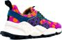 Flower Mountain Gedrukte Suède Sneakers met Kurken Binnenzool Multicolor Dames - Thumbnail 19