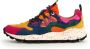 Flower Mountain Sneakers van suède en gewaxt technisch materiaal met kurken inlegzool Multicolor Dames - Thumbnail 4