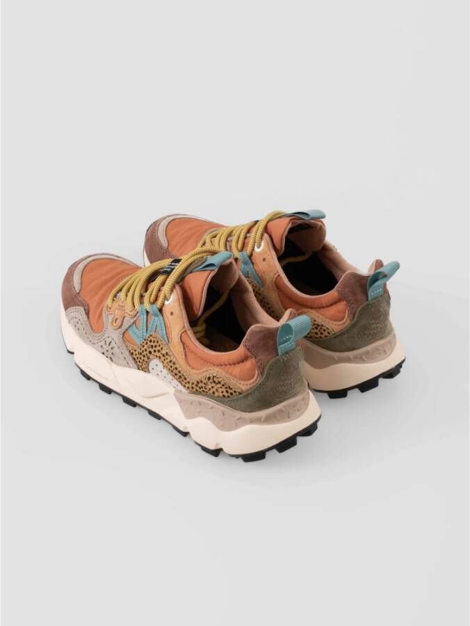 Flower Mountain Stedelijke sneaker met dierenprint details