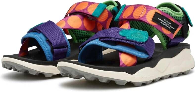 Flower Mountain Suede and fabric sandals Nazca 2 UNI Purple Unisex