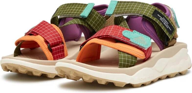 Flower Mountain Suede and fabric sandals Nazca 2 UNI Multicolor Unisex