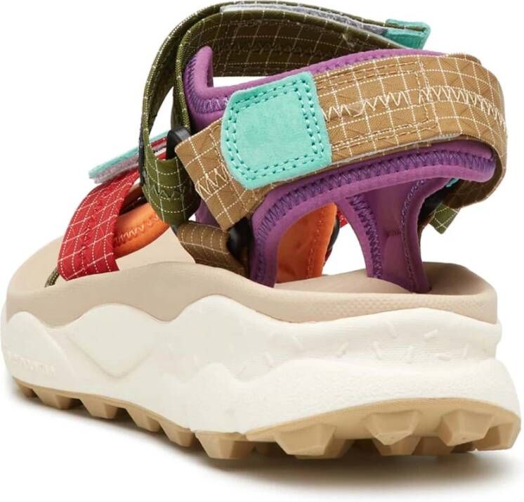 Flower Mountain Suede and fabric sandals Nazca 2 UNI Multicolor Unisex