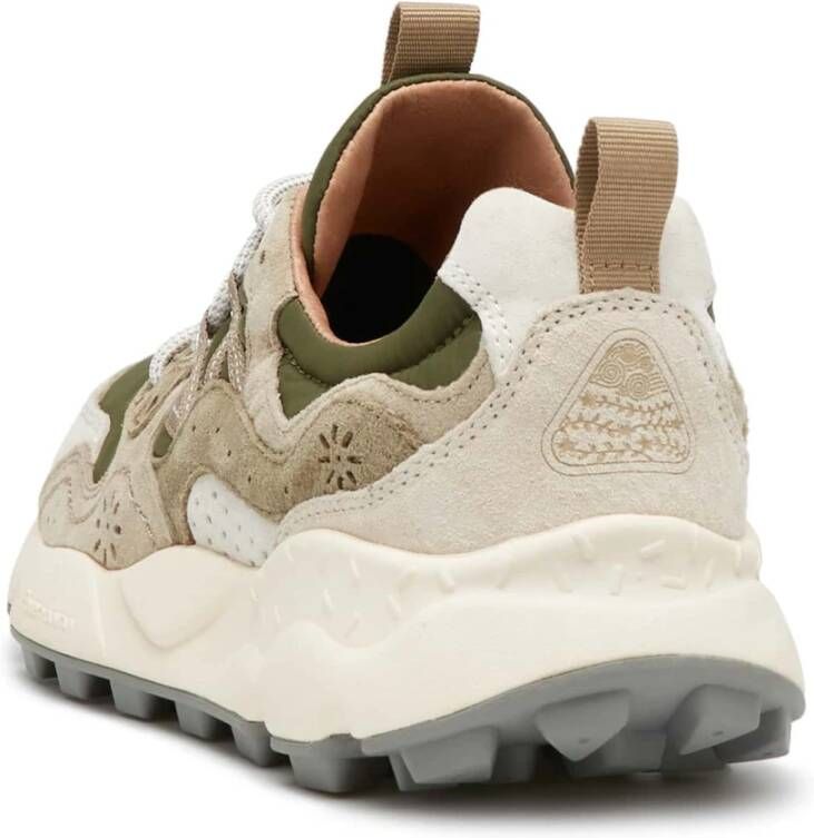 Flower Mountain Suede and fabric sneakers Yamano 3 UNI Green Unisex
