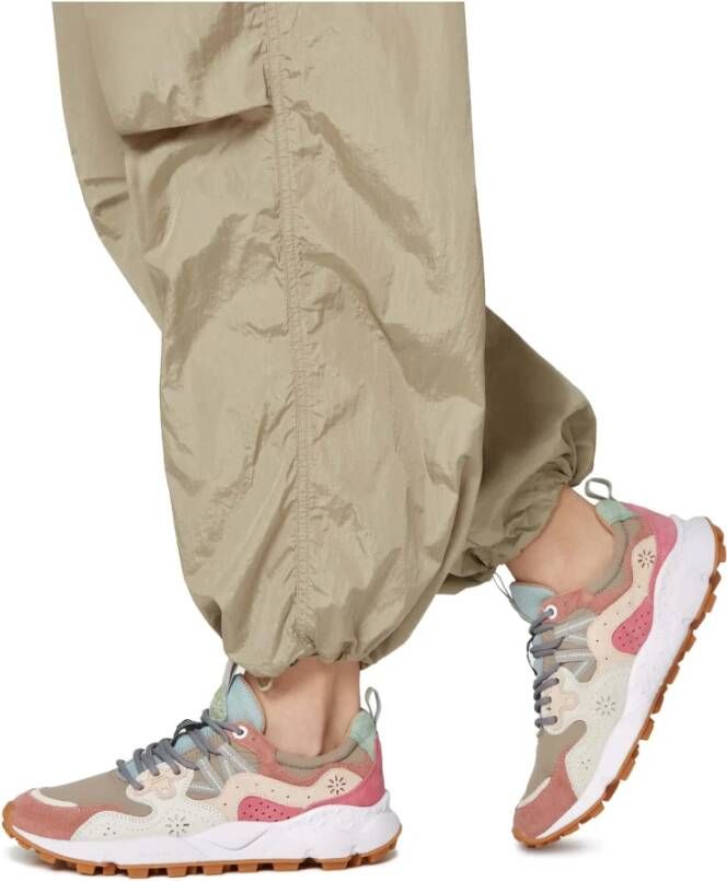Flower Mountain Suede and fabric sneakers Yamano 3 Woman Pink Dames