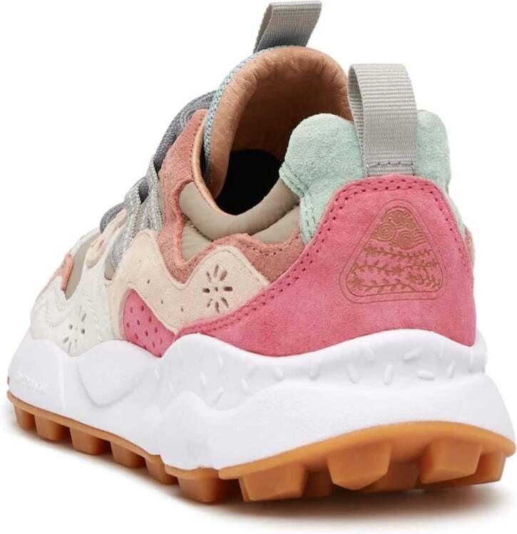 Flower Mountain Suede and fabric sneakers Yamano 3 Woman Pink Dames