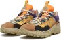Flower Mountain Suede and technical fabric sneakers Iwano UNI Brown Unisex - Thumbnail 4