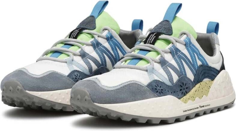 Flower Mountain Suede and technical fabric sneakers Washi MAN Multicolor Heren