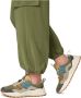 Flower Mountain Suede and technical fabric sneakers Washi MAN Green Heren - Thumbnail 2
