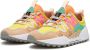 Flower Mountain Suede and technical fabric sneakers Washi Woman Yellow Dames - Thumbnail 4