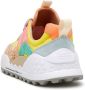 Flower Mountain Suede and technical fabric sneakers Washi Woman Yellow Dames - Thumbnail 5
