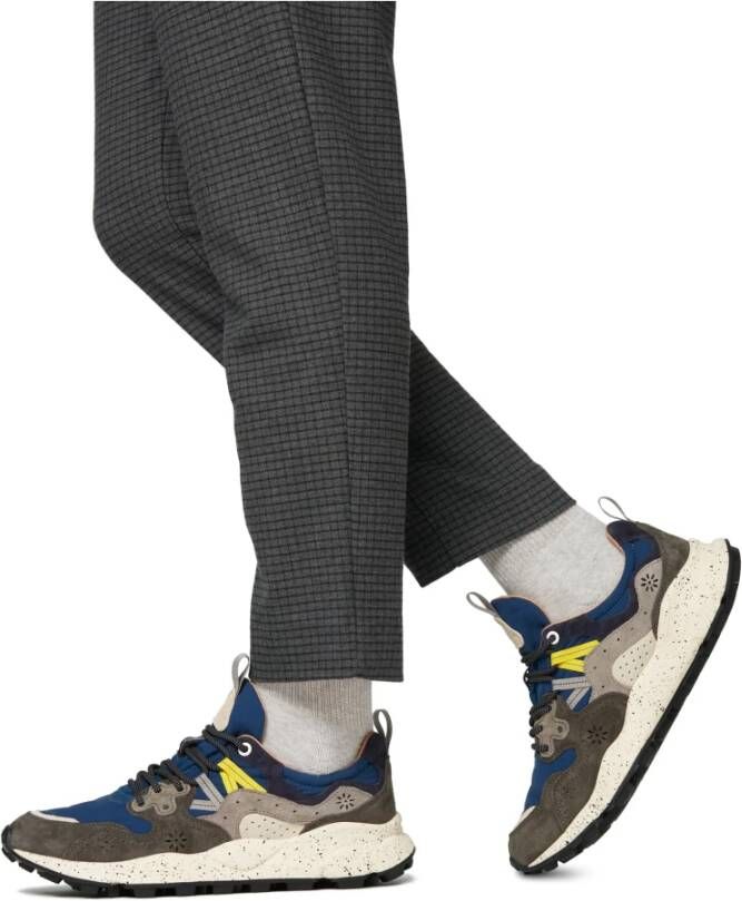 Flower Mountain Suede and technical fabric sneakers Yamano 3 MAN Multicolor Heren