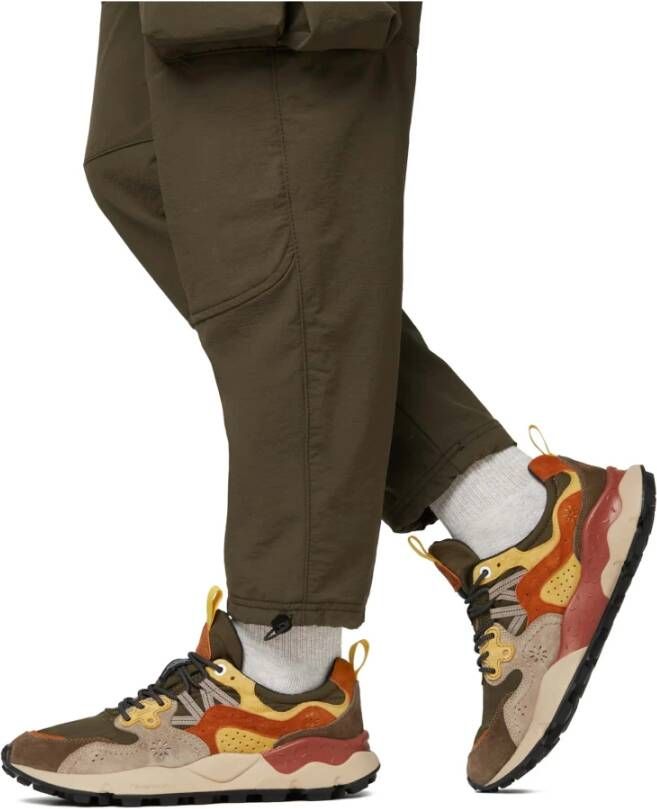 Flower Mountain Suede and technical fabric sneakers Yamano 3 MAN Multicolor Heren
