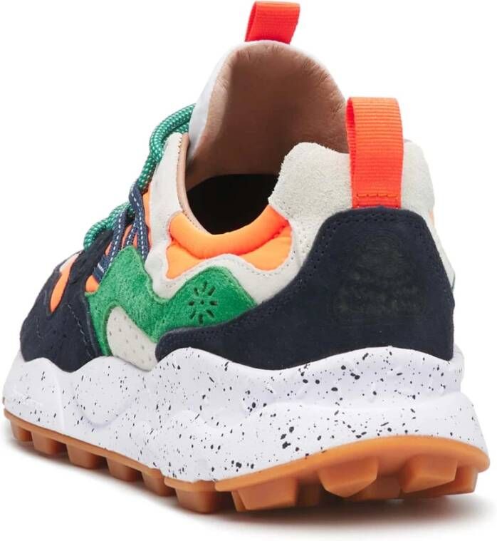 Flower Mountain Suede and technical fabric sneakers Yamano 3 MAN Orange Heren