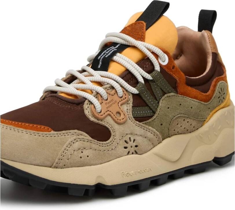 Flower Mountain Suede and technical fabric sneakers Yamano 3 UNI Multicolor Heren