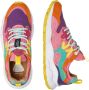 Flower Mountain Suede and technical fabric sneakers Yamano 3 Woman Orange Dames - Thumbnail 3