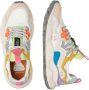Flower Mountain Suede and technical fabric sneakers Yamano 3 Woman White Dames - Thumbnail 3