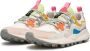 Flower Mountain Suede and technical fabric sneakers Yamano 3 Woman White Dames - Thumbnail 9