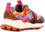 Flower Mountain Multicolor Suède Nylon Sneakers Lichtblauw Geel Bruin - Thumbnail 3