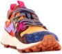 Flower Mountain Multicolor Suède Nylon Sneakers Lichtblauw Geel Bruin - Thumbnail 5