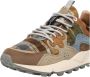 Flower Mountain Tartan Sneakers Bruin Suède Rubber - Thumbnail 2