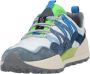 Flower Mountain Suede and technical fabric sneakers Washi MAN Blue Heren - Thumbnail 38