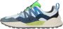 Flower Mountain Suede and technical fabric sneakers Washi MAN Blue Heren - Thumbnail 39