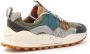 Flower Mountain Suede and technical fabric sneakers Washi MAN Green Heren - Thumbnail 9