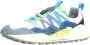 Flower Mountain Washi Sneaker Wit Blauw Multicolor Heren - Thumbnail 5