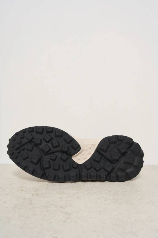 Flower Mountain Witte Sneakers met Nubuck en Nylon